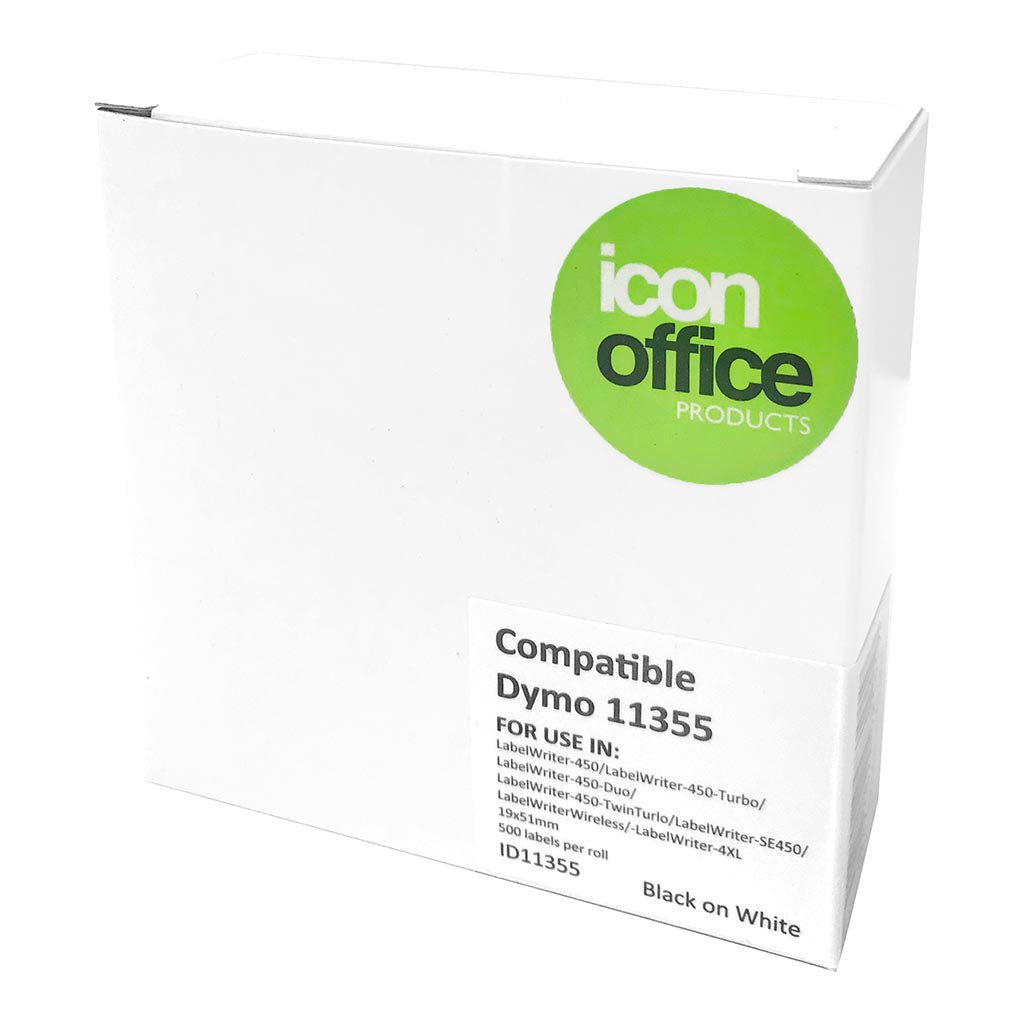 Icon Compatible Dymo LW Labels 51x19mm 500 Roll