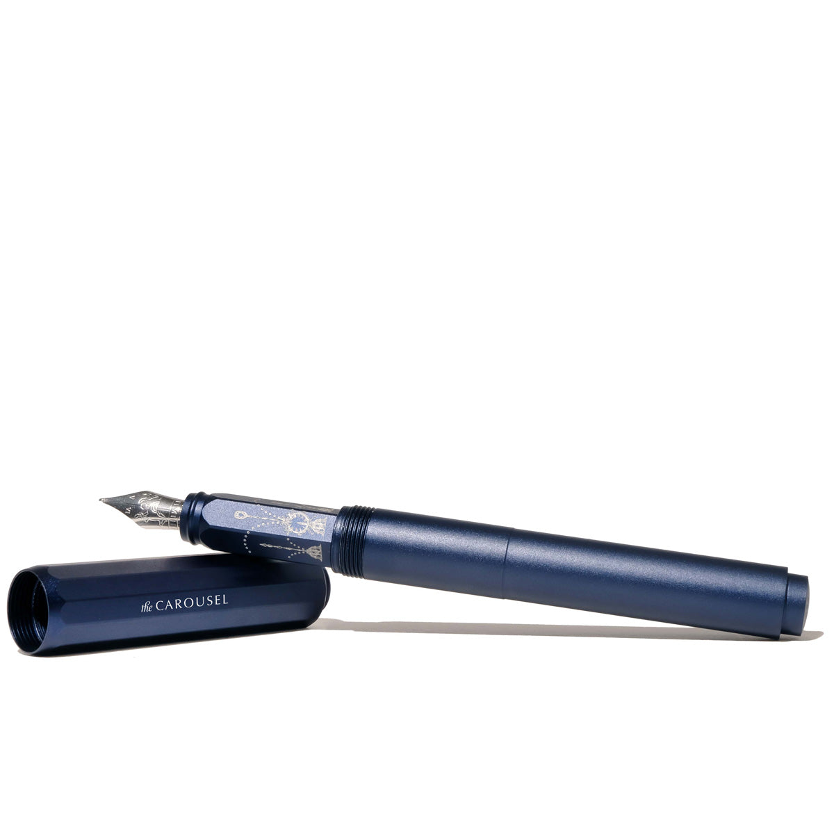 Ferris Wheel Press Fountain Pen Aluminium Carousel Glistening Glass Medium