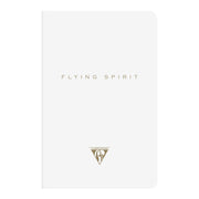Flying Spirit Sewn Notebook 9x14cm White
