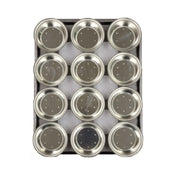 Palletized Pie Tins, (12) Round 113x31.5mm, Tray size 460x360mm - Cafe Supply