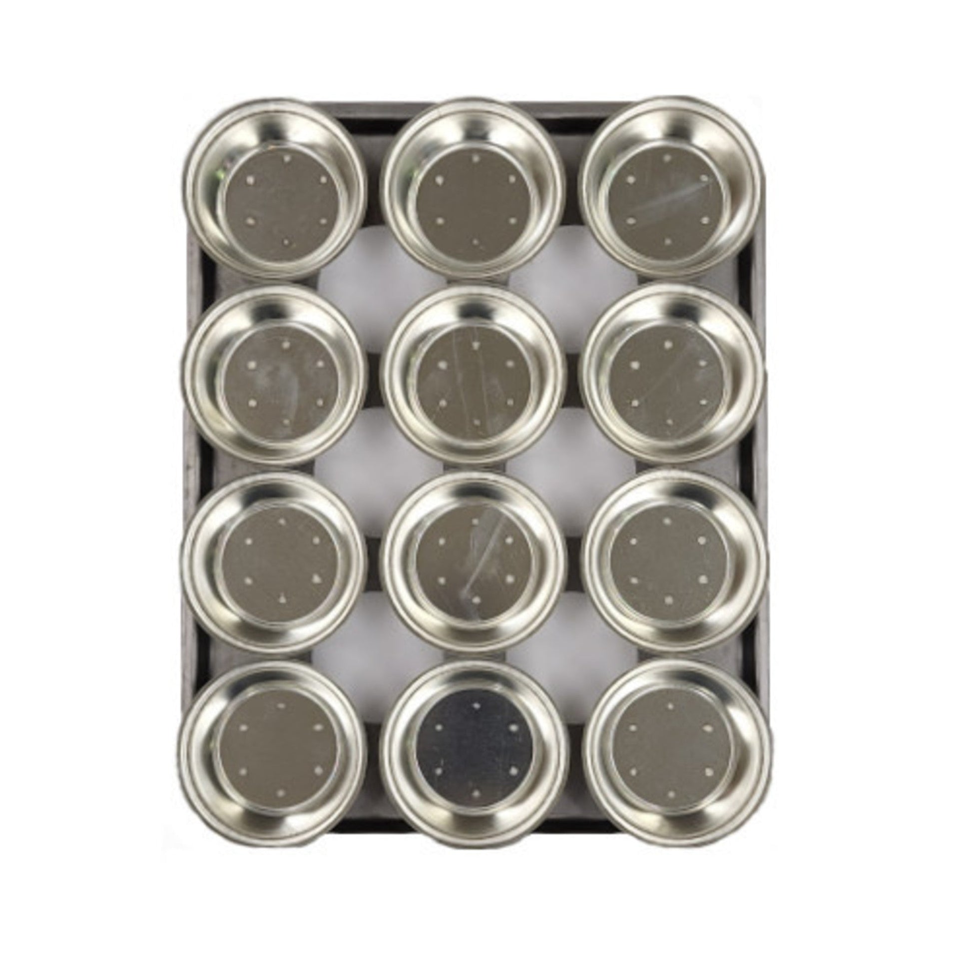 Palletized Pie Tins, (12) Round 113x31.5mm, Tray size 460x360mm - Cafe Supply