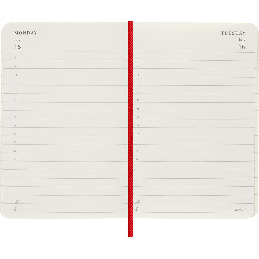 Moleskine Diary 12 Month Daily SC Pocket Scarlet Red