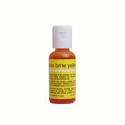 Chefmaster Liqua Gel Neon Brite Yellow .70oz Bottle - Cafe Supply