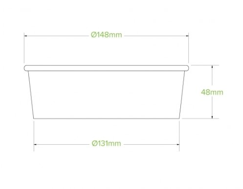 500ML SMALL KRAFT BIOBOWL - Cafe Supply