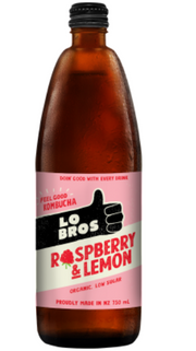 Lo Bros Raspberry & Lemon Kombucha 750ml