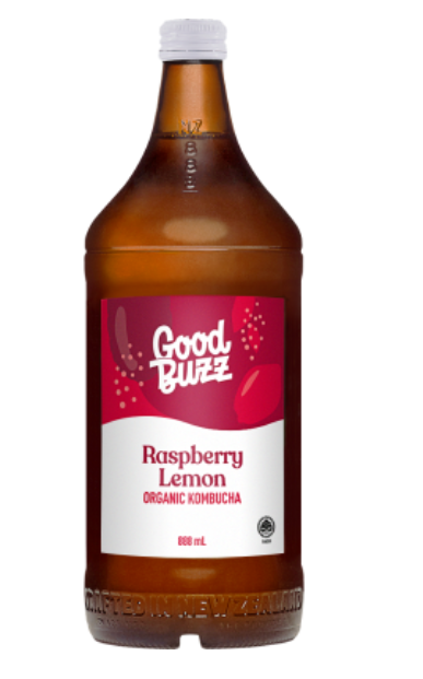 Good Buzz Raspberry Lemon Organic Kombucha 888ml