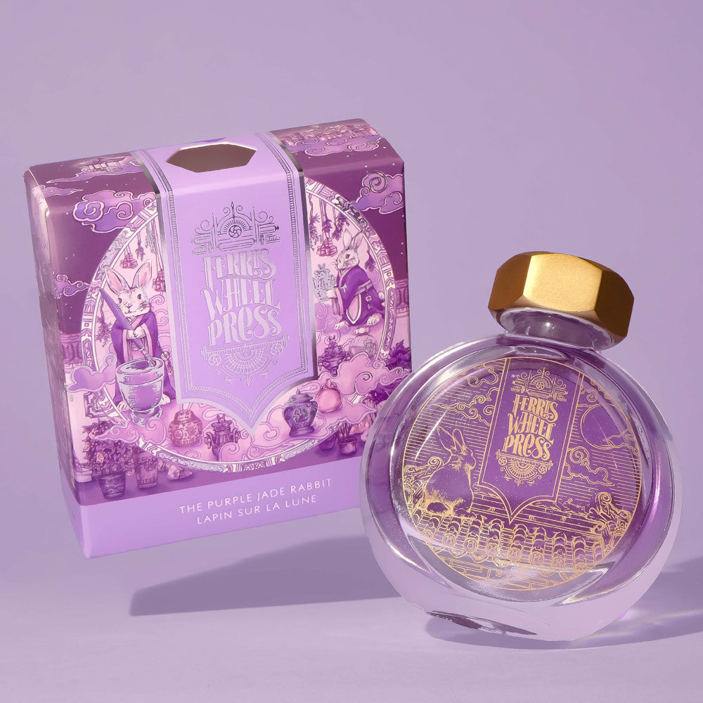 Ferris Wheel Press Fountain Pen Ink Curious Collaborations Purple Jade Rabbit 38ml