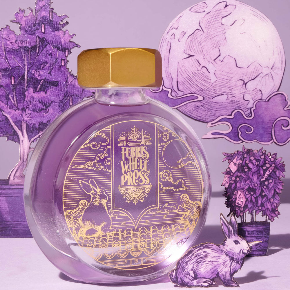 Ferris Wheel Press Fountain Pen Ink Curious Collaborations Purple Jade Rabbit 38ml