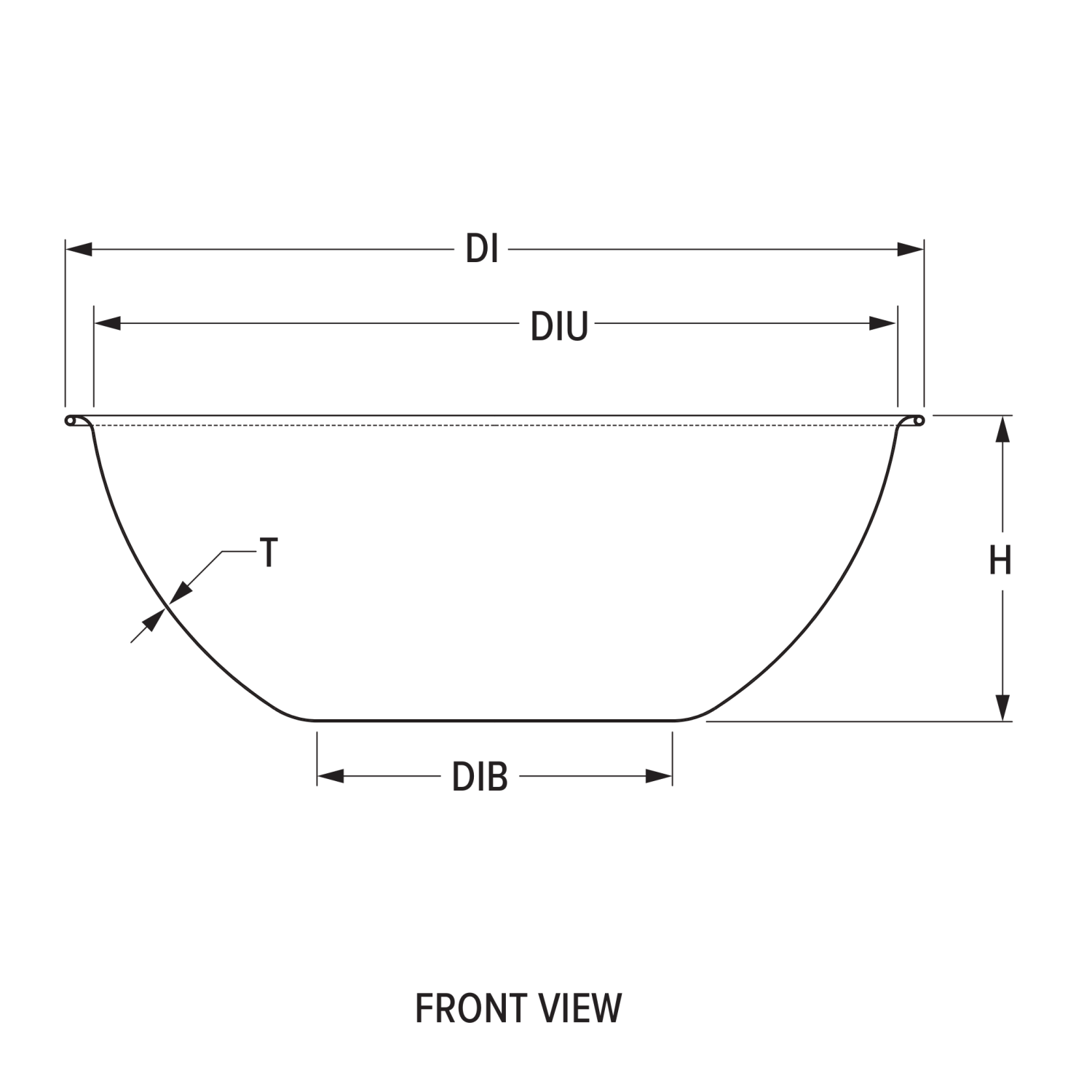 8-quart economy stainless steel mixing bowl