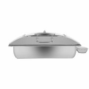 Chef Inox Deluxe Chafer Rectangular 1/1 Size with Glass Lid & Side Dish