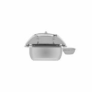 Chef Inox Deluxe Chafer Rectangular 1/2 Size with Glass Lid & Side Dish