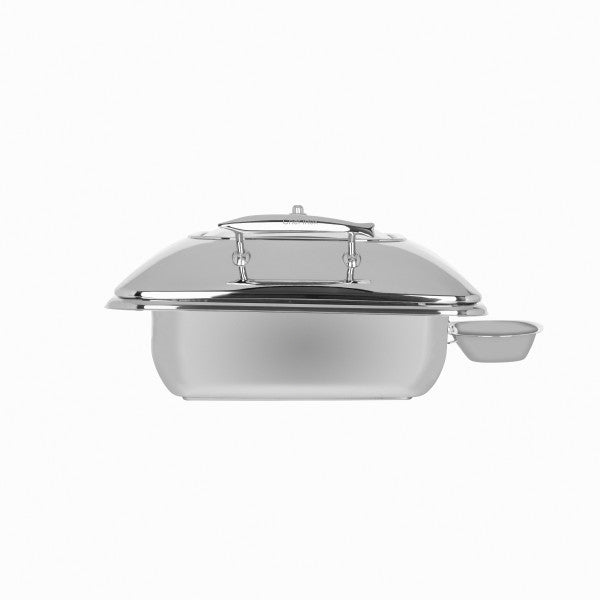 Chef Inox Deluxe Chafer Rectangular 2/3 Size with Glass Lid & Side Dish