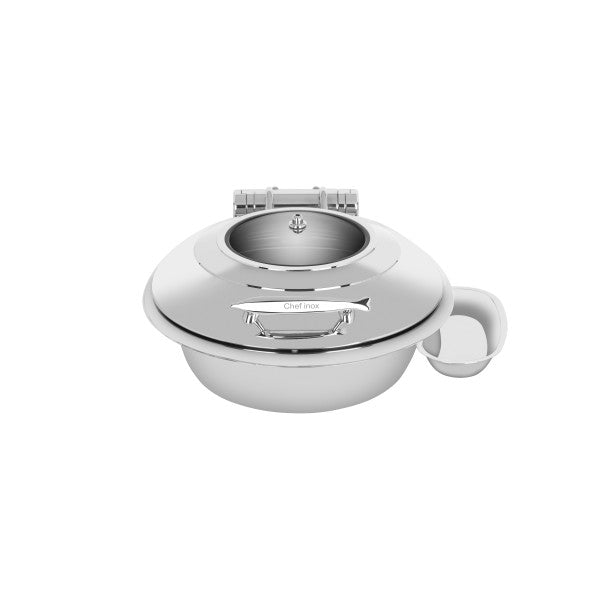 Chef Inox Deluxe Chafer Small Round with Glass Lid & Side Dish