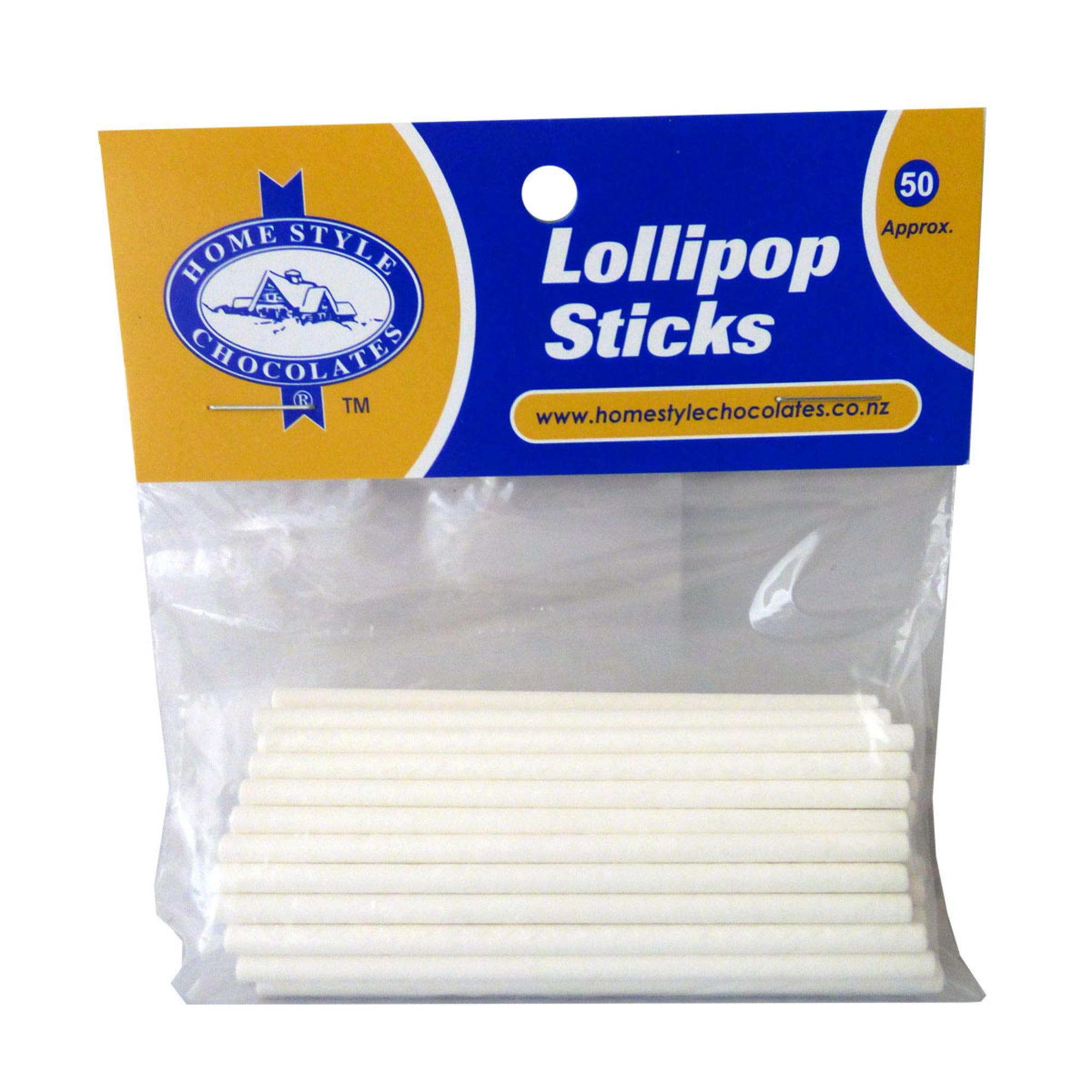 Lollipop Sticks Short 76mm - 50 Pack - Cafe Supply