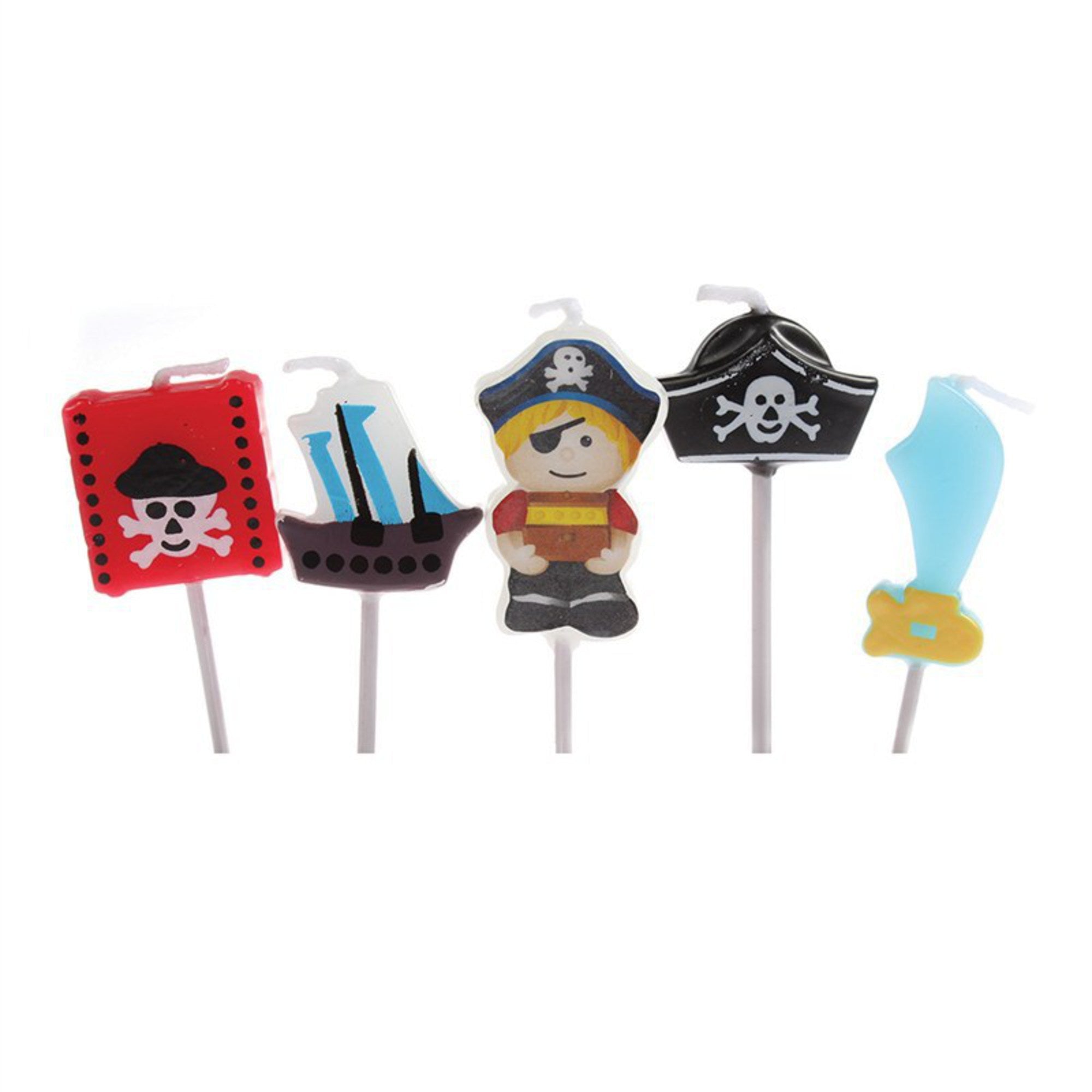 Candles Birthday Pirate 5pce - Cafe Supply
