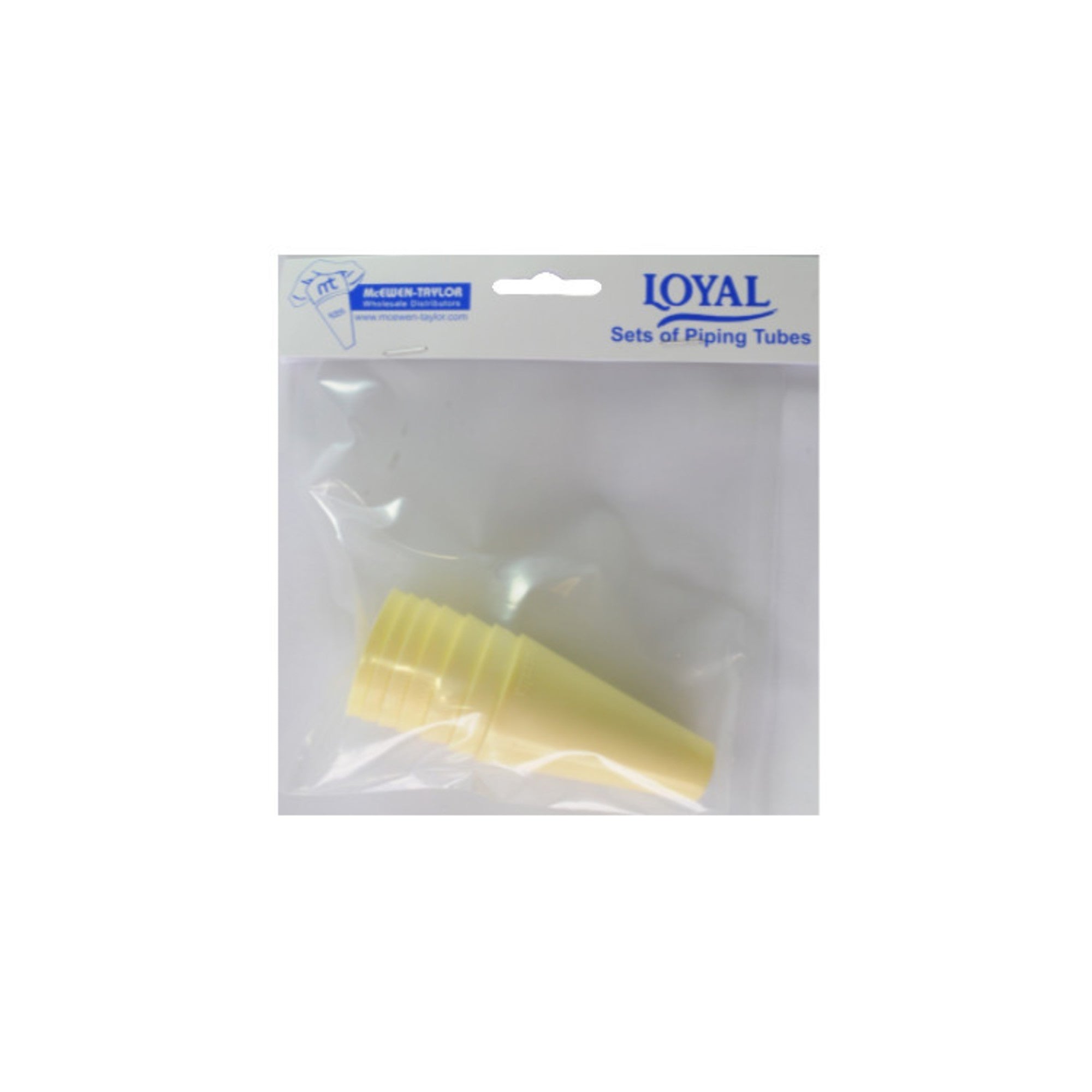 Plain piping tube set: 3, 5, 7, 9, 11, 13, 15 - Cafe Supply