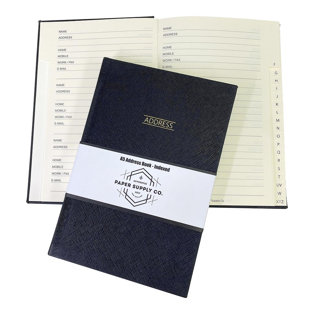 OSC Citta Address Book A5 Black