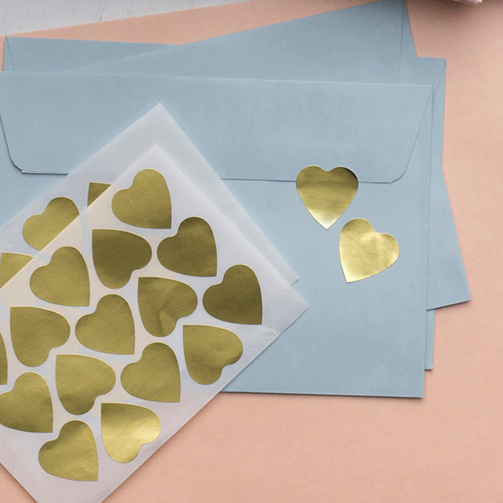 Avery Label Hearts Gold Medium 30 Pack - Cafe Supply