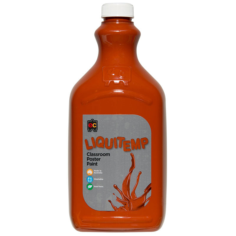 EC Paint Liquitemp Poster 2L Burnt Sienna - Cafe Supply