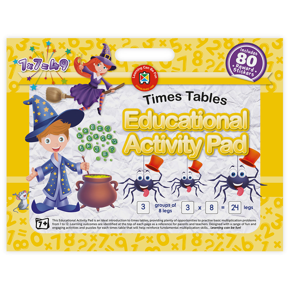 LCBF Educational Activity Pad Times Tables - Cafe Supply