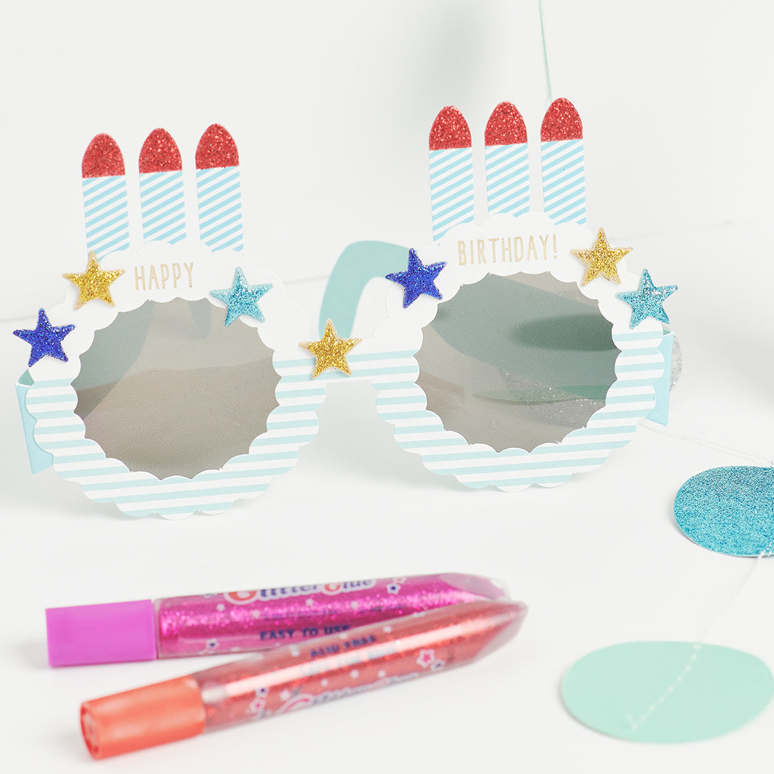 Amos Glitter Glue Classic Colours Pack 5 - Cafe Supply