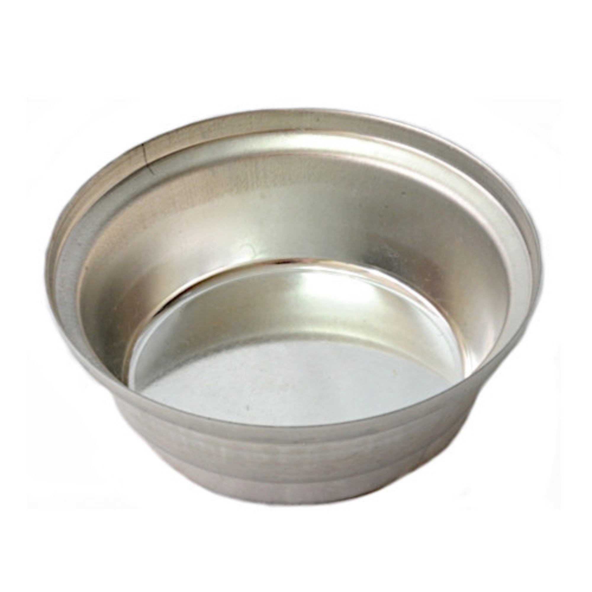 Single Round Pie Tin, Round 87x31mm, Tin Plated - Cafe Supply