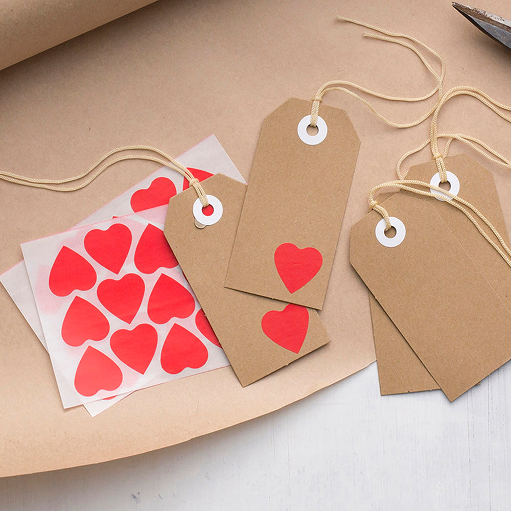 Avery Label Hearts Red Medium 30 Pack - Cafe Supply