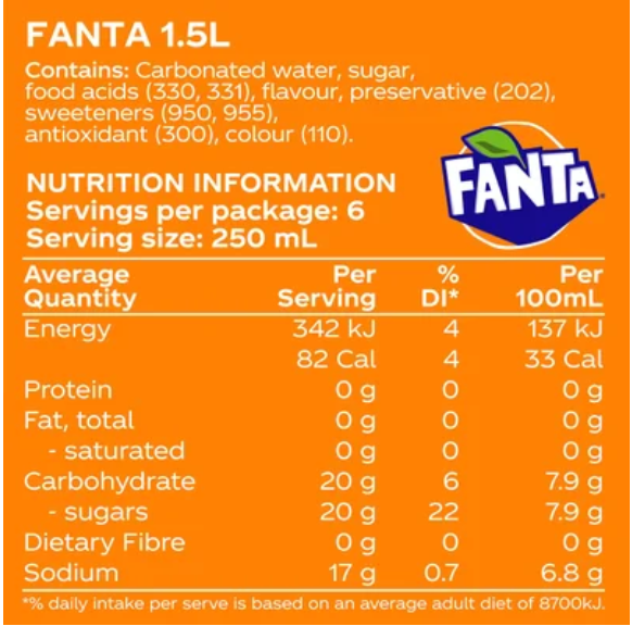 Fanta Orange Soft Drink 1.5l - Cafe Supply
