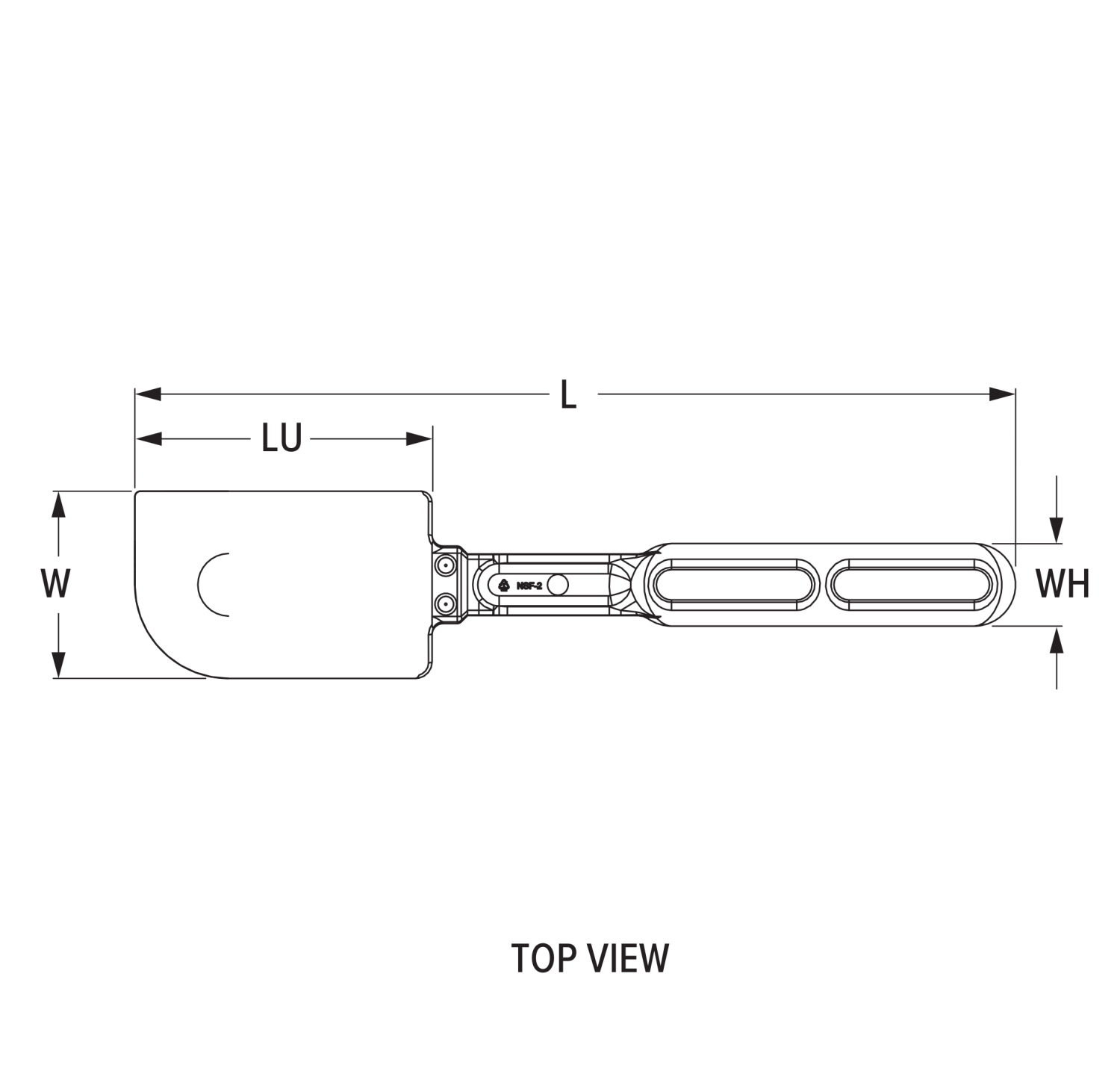 10-inch high-temperature silicone spatula