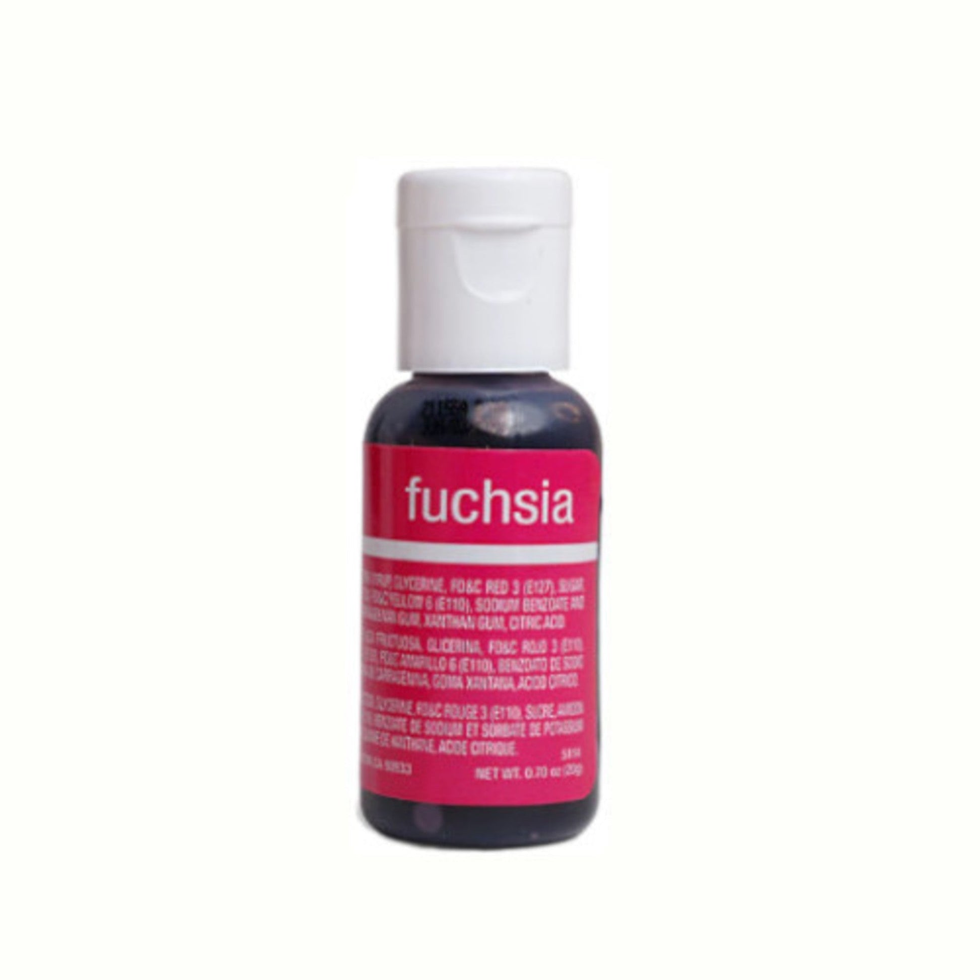 Chefmaster Liqua Gel Fuchsia (Box of 12) - Cafe Supply