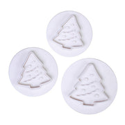Christmas Tree Plunger Cutter Set 3 - Cafe Supply