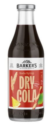 Barker's Dry Cola Soda Syrup 710ml