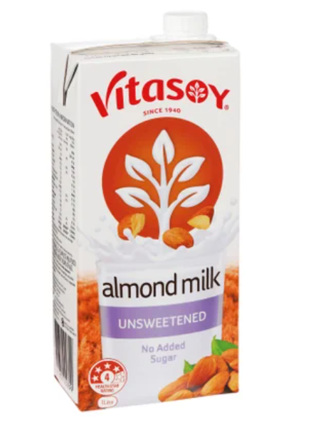 Vitasoy Unsweetened Almond Milk 1l - Cafe Supply