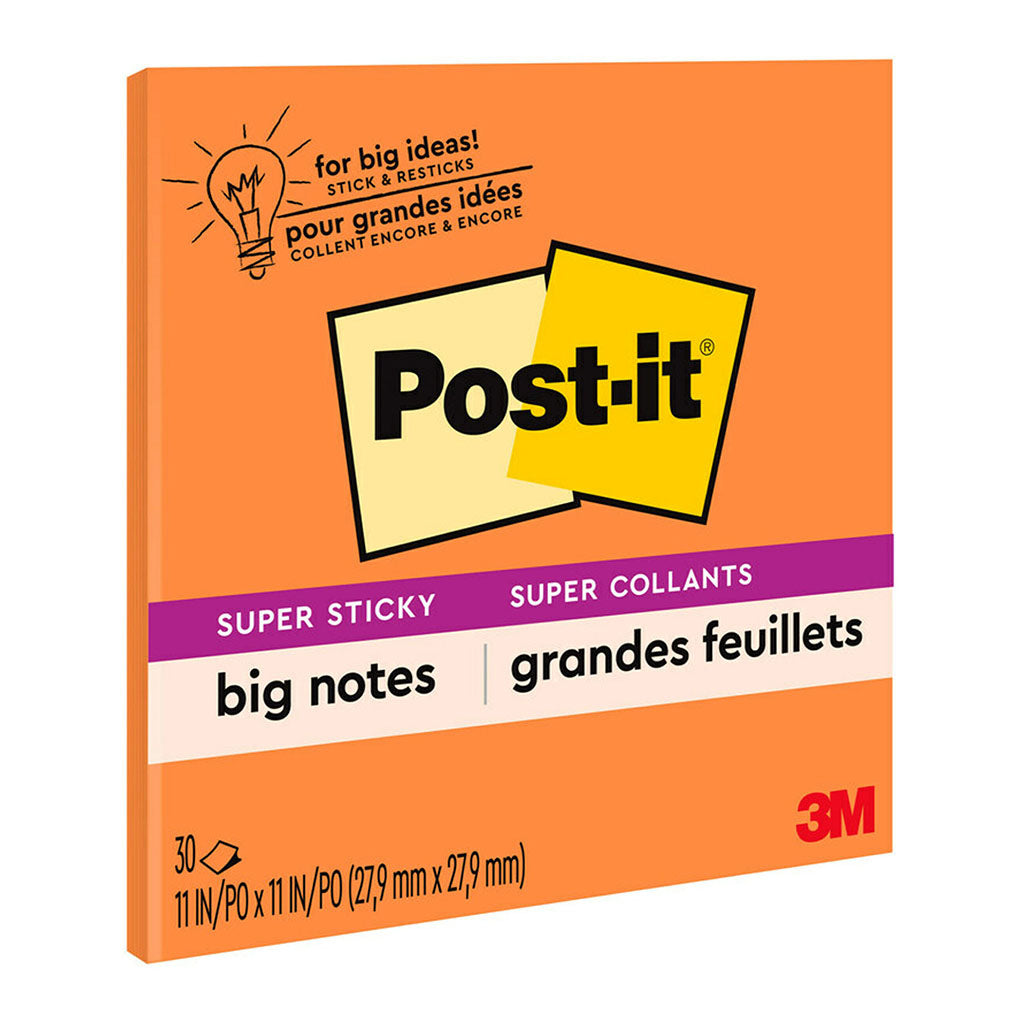Post-it Super Sticky Big Notes BN11 Orange 279x279mm 30sh