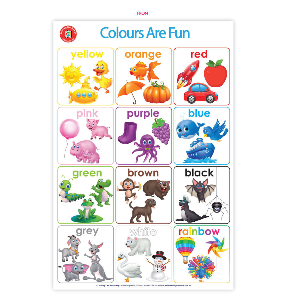 LCBF Wall Chart Colours Are Fun Poster - Cafe Supply