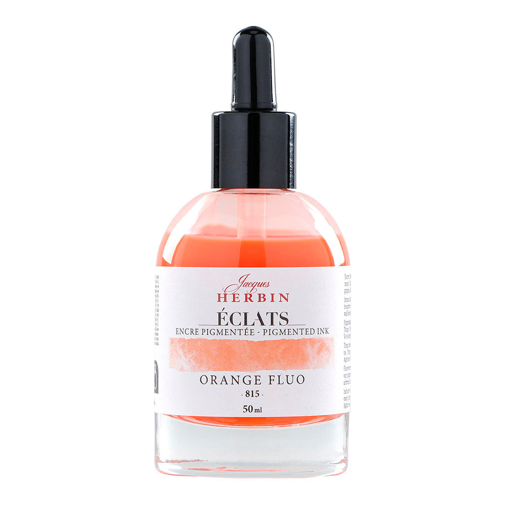 Jacques Herbin Eclats Pigmented Ink Fluoro Orange 50ml