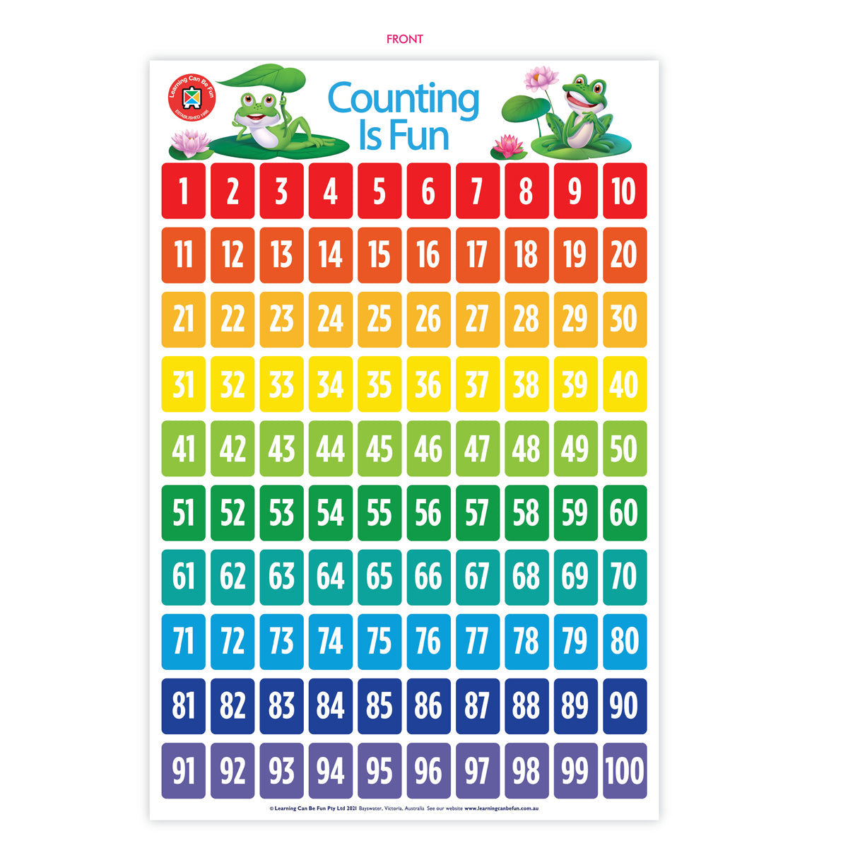 LCBF Wall Chart Counting Is Fun Poster - Cafe Supply