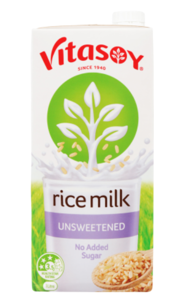 Vitasoy Unsweetened Rice Milk 1l - Cafe Supply