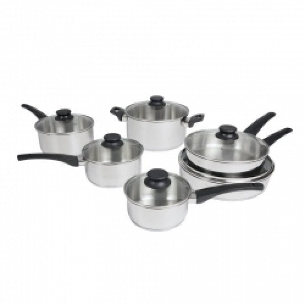 24cm S/S Stock Pot with Glass Lid - Cafe Supply