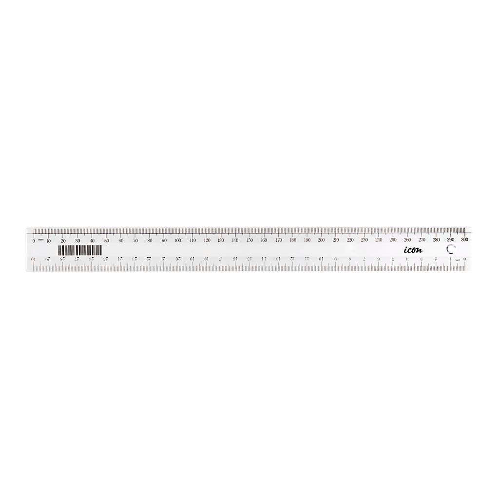 Icon Ruler Clear Narrow 30cm