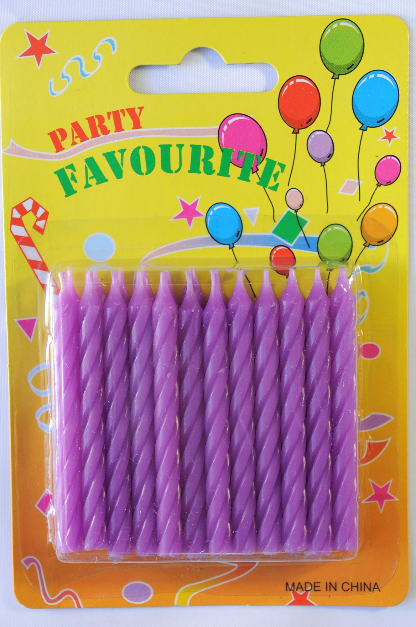 Candle Twist Purple (24) - Cafe Supply