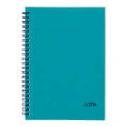 Icon Spiral Notebook A5 PP Cover Aqua 200 pg