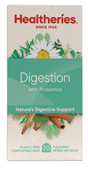 Healtheries Digestion With Probiotics Tea Bags 20pk