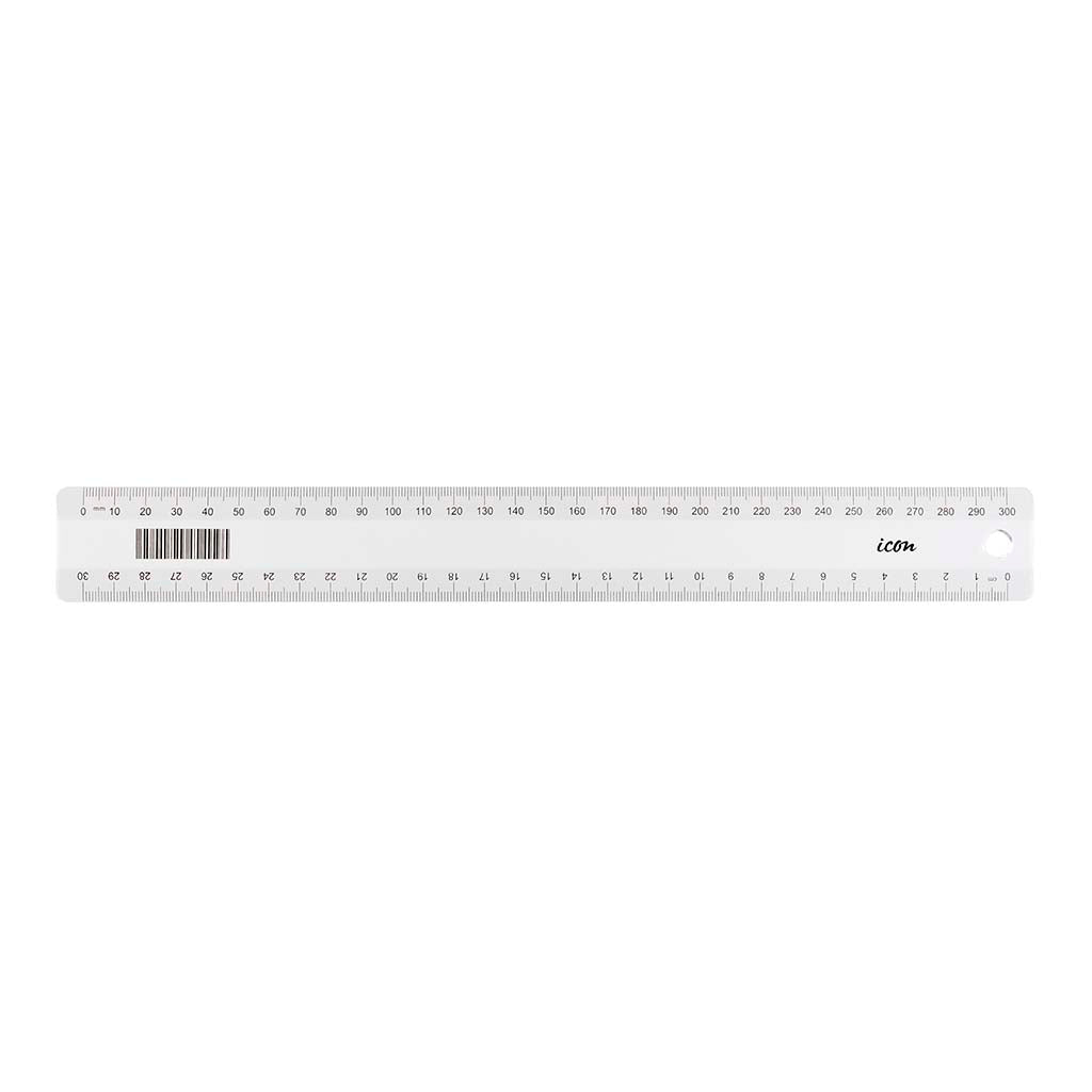 Icon Ruler Clear 30cm