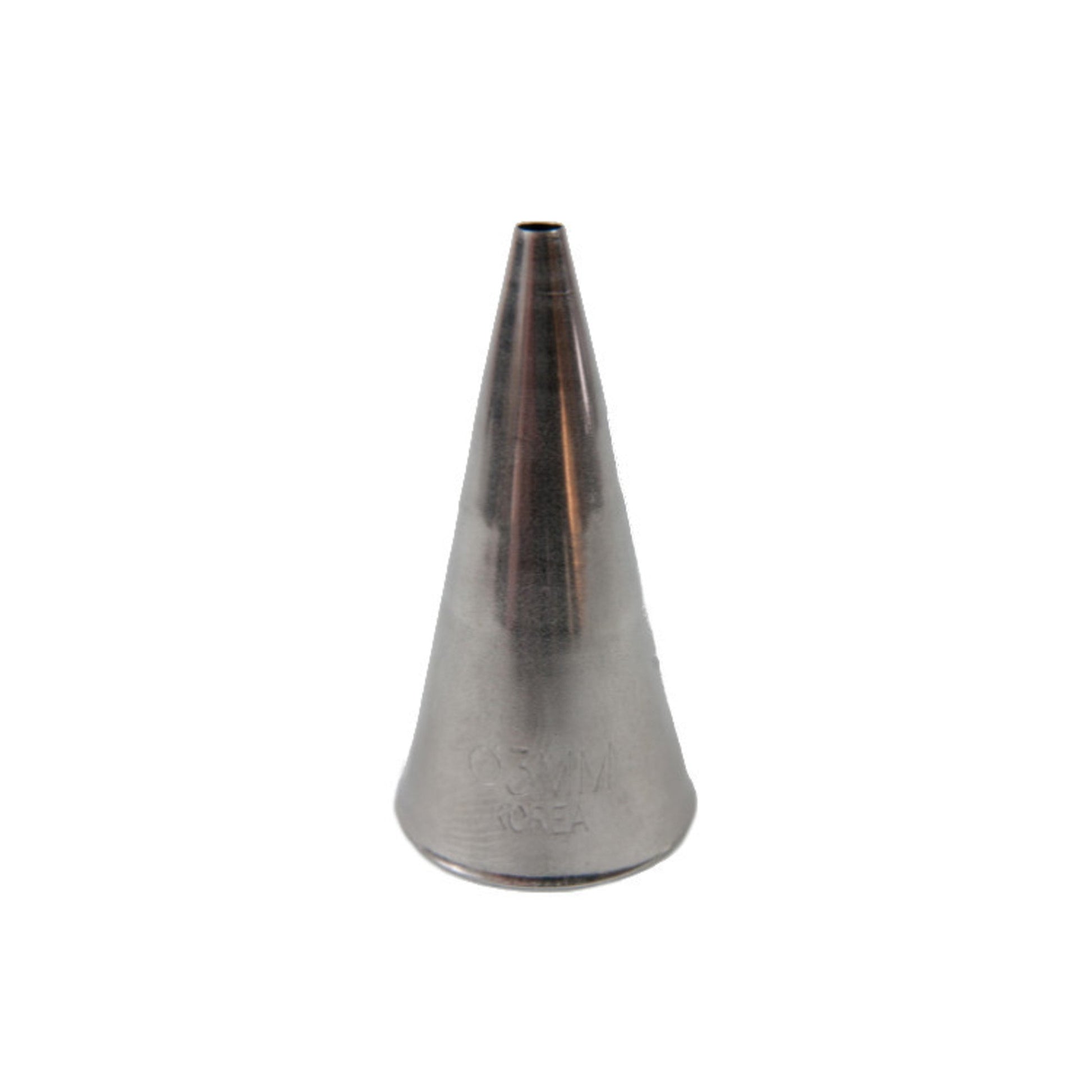 Large Stainless Steel Plain 3mm Piping Tube, 5cm length, nozzle - Cafe Supply