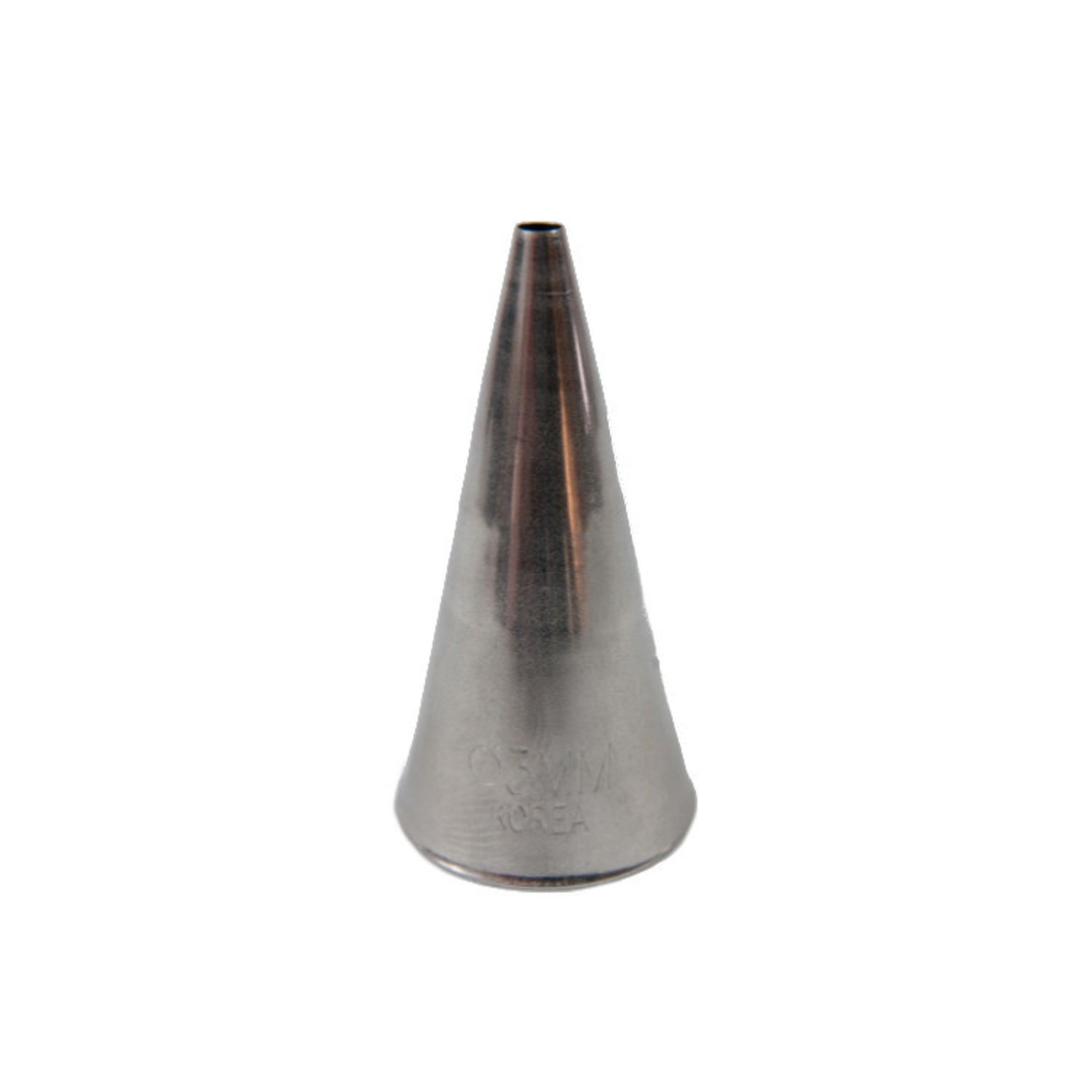 Large Stainless Steel Plain 3mm Piping Tube, 5cm length, nozzle - Cafe Supply