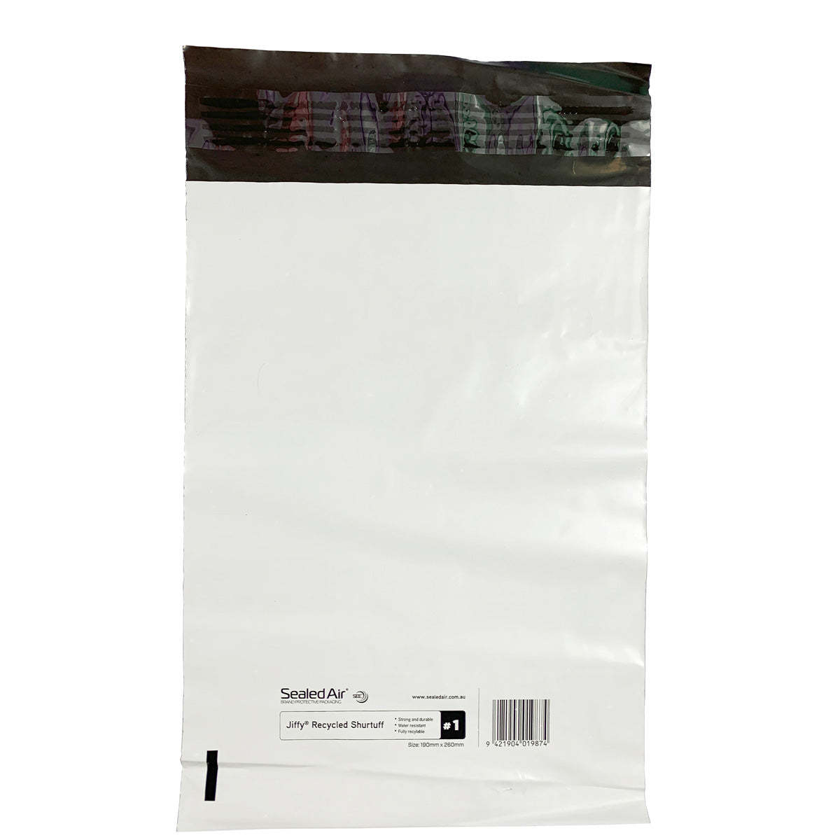 Jiffy Recycled Shurtuff Mailer Size 1 190x260mm - Cafe Supply