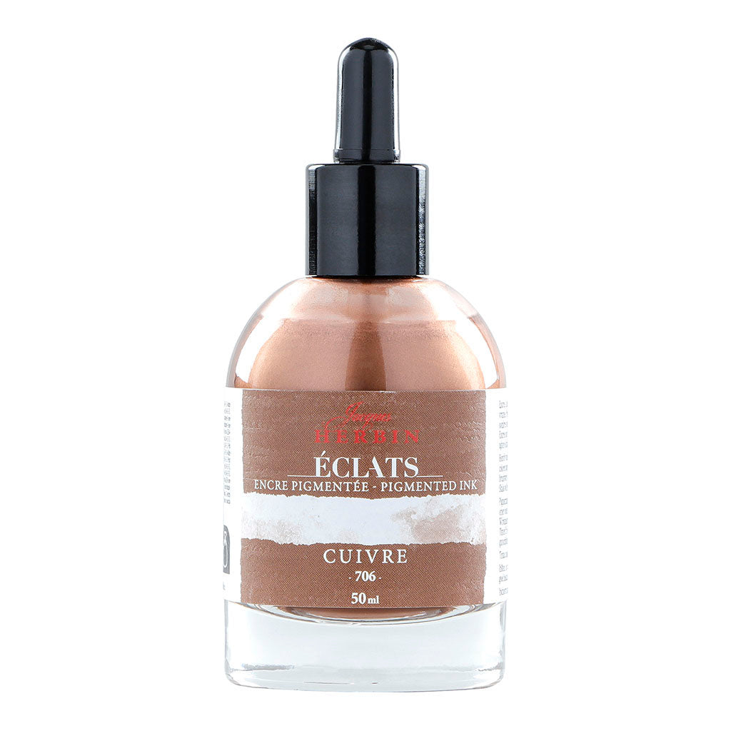 Jacques Herbin Eclats Pigmented Ink Copper 50ml