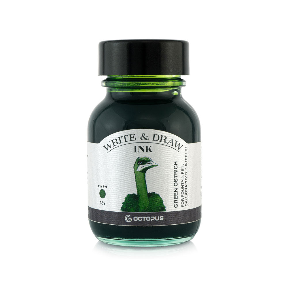 Octopus Fluids Write and Draw Ink 359 Green Ostrich 50ml