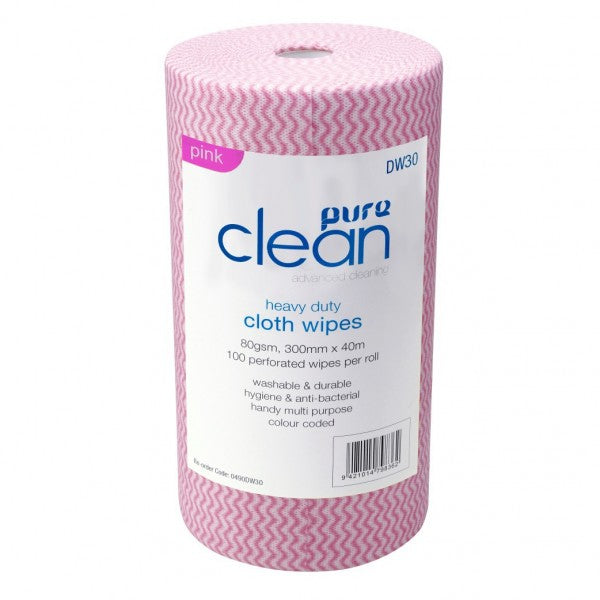 Roll Wipes 100pcs - Pink - Cafe Supply